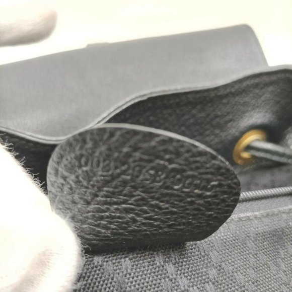 Gucci Black Suede Bamboo Backpack  862003 - Picture 4 of 12